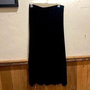 Coldwater creek black velvet skirt